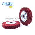 Wooden Arbor Non Woven Wire Drawing Wheel for Pulling